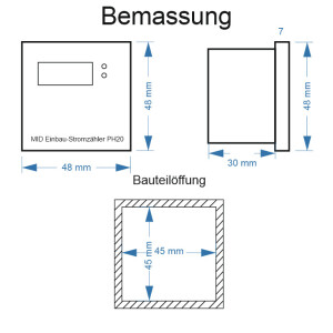 MID Einbau-Stromzähler PH20