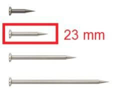 Elektrodenspitzen ohne Teflonisolation 23 mm