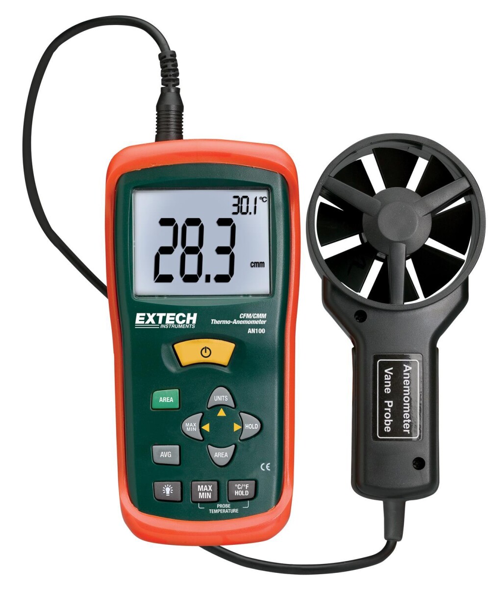 Extech AN100 Das Thermo-Anemometer AN100 CFM/CMM